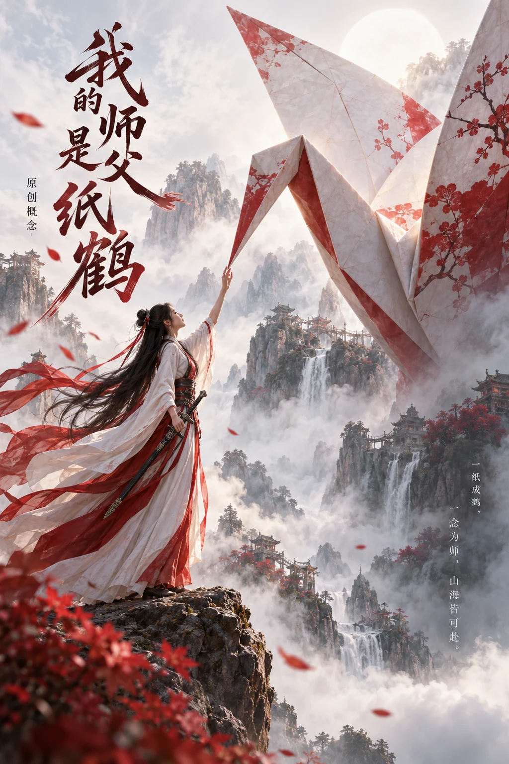 我的师父是纸鹤原创概念海报