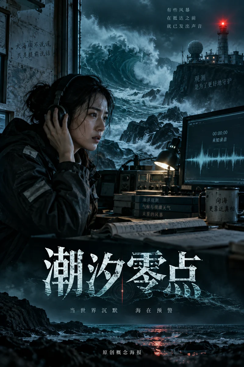 潮汐零点原创概念海报